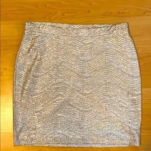 Gold metallic skirt from H&M size S